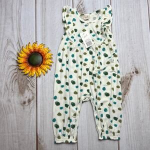 peek‎ modal toddler girls ruffle romper 6-12M